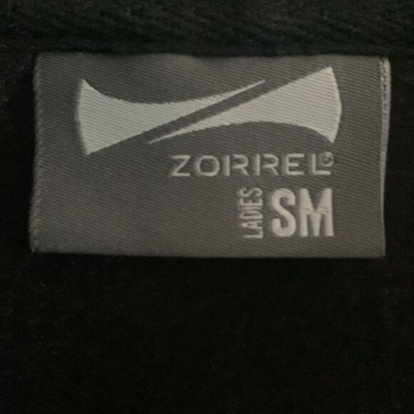 Zorrel Black Zip Front Hoodie Sweatshirt Size Small - Picture 6 of 7